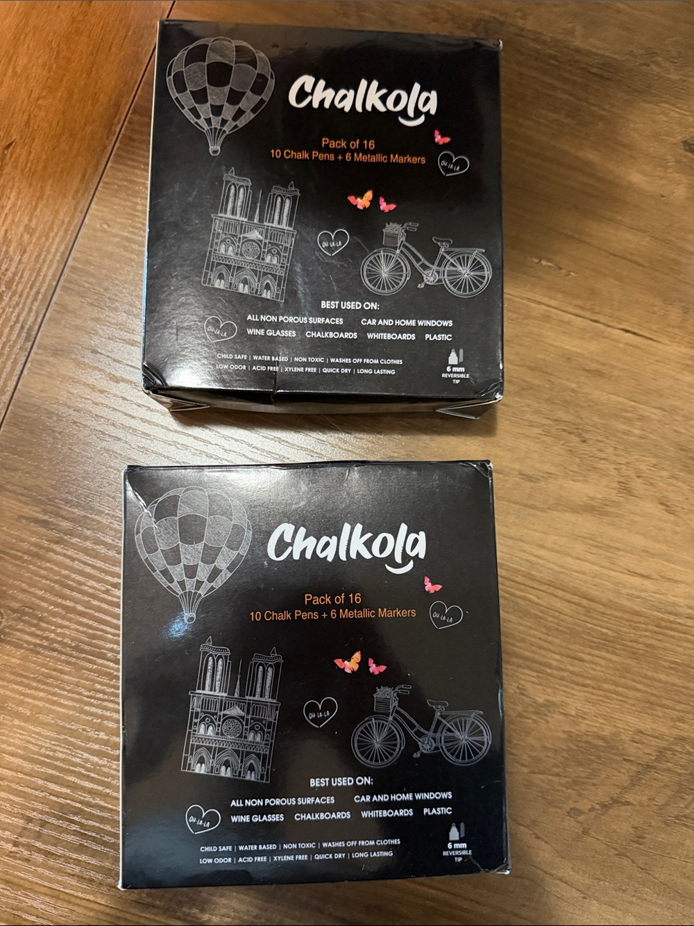 Chalk Pens & Metallic Markers Pack of 16 - Black Packaging